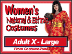 Women's National & Ethnic Costumes (Plus Size-XL)