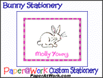 Bunny Stationery, Party Invitations & Thank You Notes