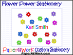 Flower Power Stationery, Party Invitations & Thank You Notes