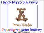 Happy Puppy Stationery, Party Invitations & Thank You Notes
